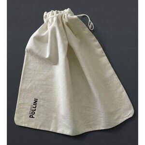 Authentic Studio Pollini Off-White Cotton Dust Bag Storage Pouch Drawstring
